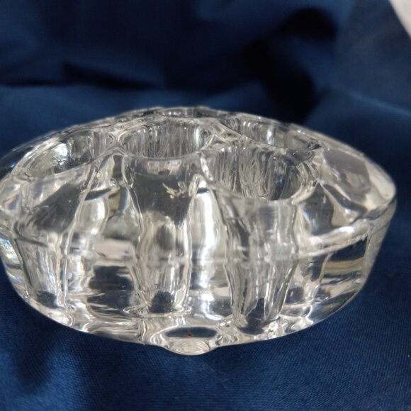 Vintage Glass Flower Frog 11 Hole for Stems - Picture 7 of 7